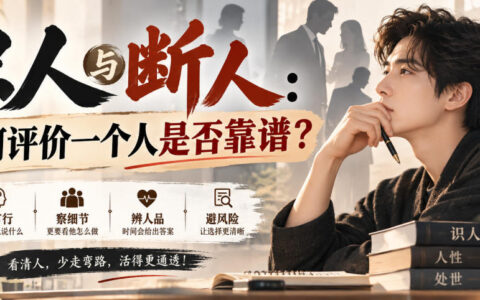 识人与断人：如何快速判断一个人靠不靠谱？