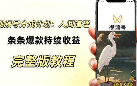 如何在视频号用AI做动漫风励志视频：不会画不会拍也能持续变现的详细拆解
