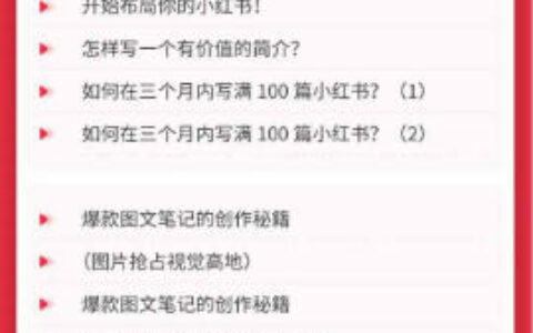 0基础如何用21天搞定小红书？从账号搭建、流量逻辑到爆款笔记与垂直变现全攻略