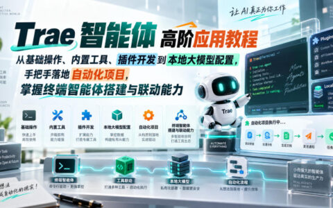 从0到1玩转Trae智能体：基础操作、内置工具、插件开发与本地大模型配置的保姆级自动化实战指南