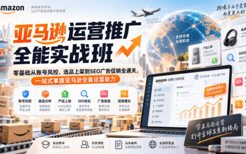 一文搞懂亚马逊运营全栈：零基础从账号风控、选品上架到SEO广告促销一站式通关