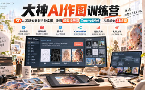从零到精通AI绘画：SD安装到进阶实操，模型、提示词、ControlNet一站式掌握