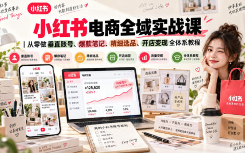 小红书电商怎么做？从垂直账号到爆款笔记、精细选品与开店变现的全体系攻略