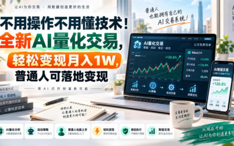 AI量化交易真的不用懂技术？普通人也能轻松月入1万的落地方法【揭秘】