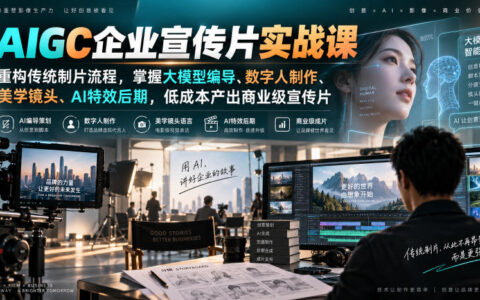 用AIGC重构企业宣传片制作：从大模型编导到数字人与AI后期，低成本做出商业级作品