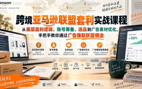 一文看懂跨境亚马逊联盟套利：从底层盈利逻辑、账号筹备与选品到广告素材优化，手把手用广告赚取联盟佣金