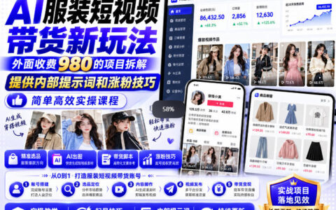 外面卖980的AI快手带货系统，内部首次公开：简单高效，1分钟一条爆款真的可行吗？