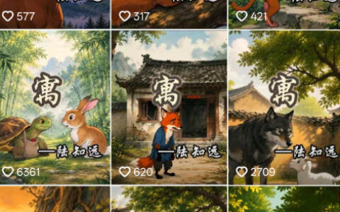 如何用AI做寓言故事动画？从封面设计到生成工具，低成本薅羊毛，轻松入局抖音蓝海赛道变现