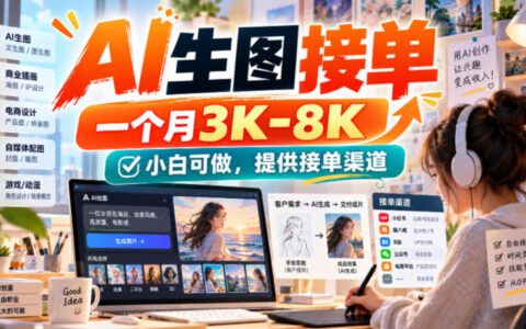 AI生图接单副业怎么做？小白也能月入3K-8K，附接单渠道与平台