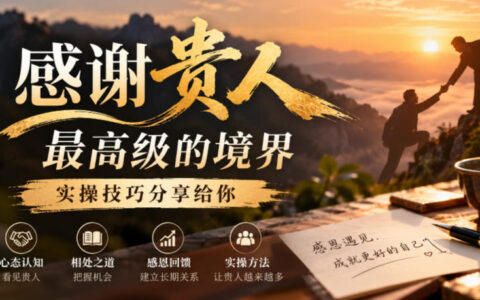 怎样才是感谢贵人的最高境界？这份实操技巧教你做到