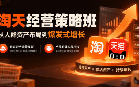 如何用人群资产驱动爆发式增长？淘天经营策略的独家运营模型与产品矩阵实战