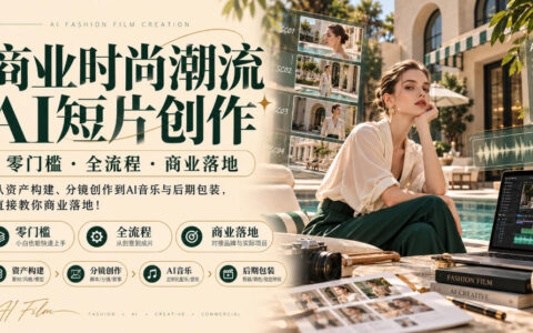 干货｜零门槛全流程打造商业时尚潮流AI短片：从资产构建、分镜到AI音乐与后期包装，手把手教你实现商业落地