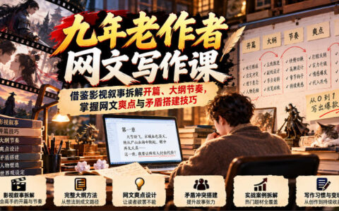 如何借影视叙事打磨网文开篇与大纲节奏？九年老作者教你搭好爽点与矛盾