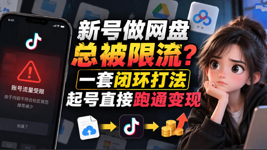小白新号过限流：别发链先养号，12步SOP直接抄